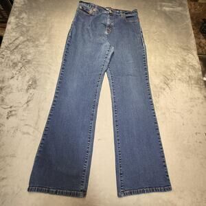 Levis 512 Jeans Womans 14 Blue S;limming Bootcut Stretch Cotton Denim